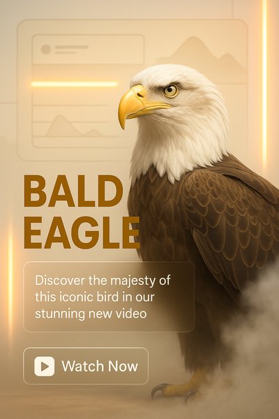 Promotional Video Thumbnail Featuring a Bald Eagle