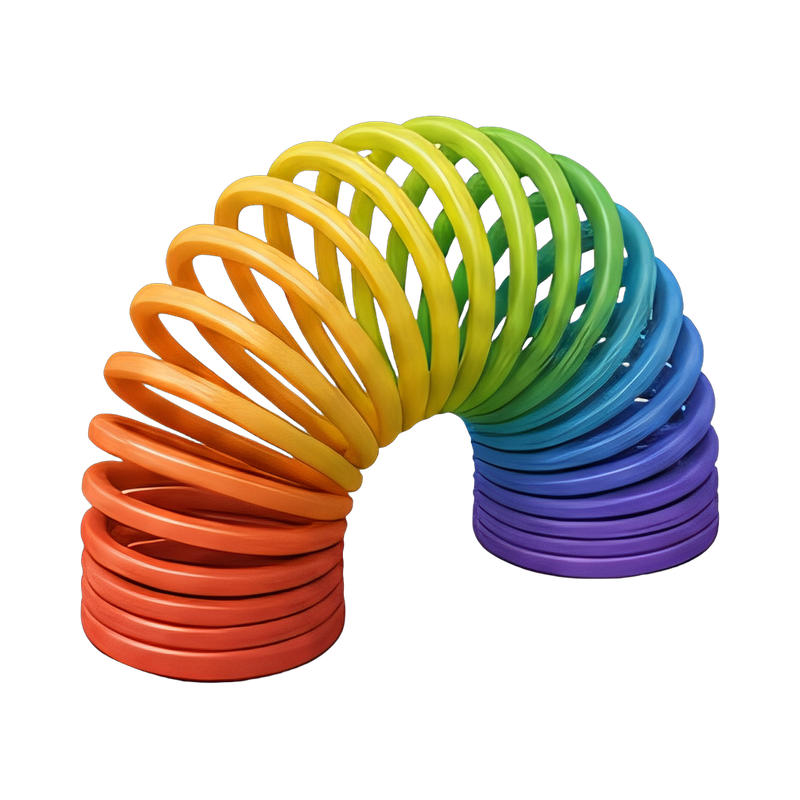 colorful slinky spring toy