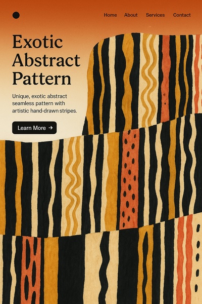 Modern Artistic Stripes Collage Print for Web Design