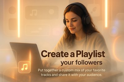 Engaging Social Media Graphic for Playlist Creation
