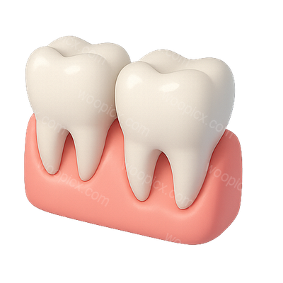 3D Dental Tooth Model Illustrating Oral Health
