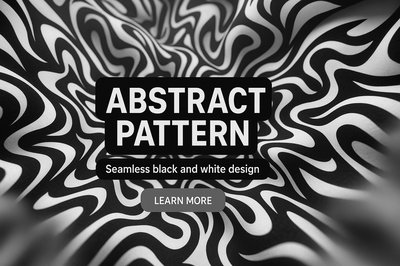 Abstract Black and White Pattern Design for Backgrounds