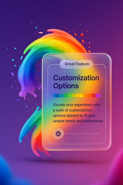 Vibrant Abstract Watercolor Splash with Customization Options
