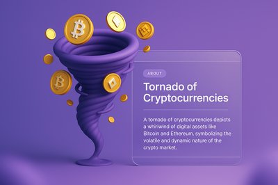 Tornado of Cryptocurrencies: A Visual Representation
