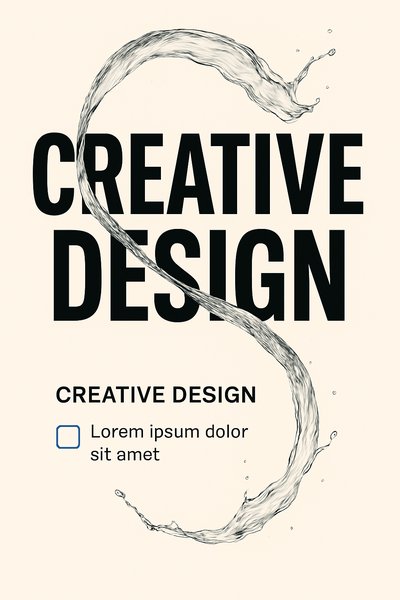 Artistic Design Concept with Water Element