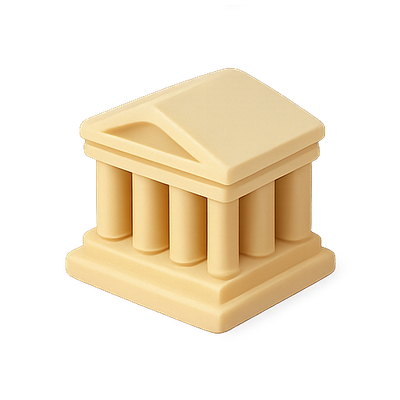 Stylized Architectural Structure Icon