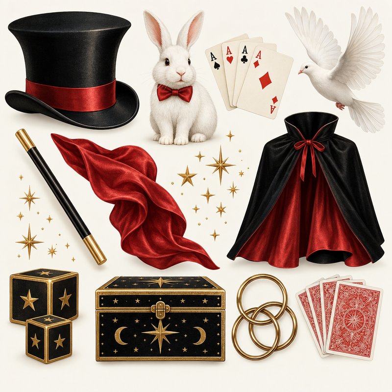 Elegant magic trick elements