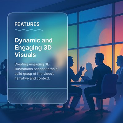 Silhouettes in a Meeting Room with Colorful Window
