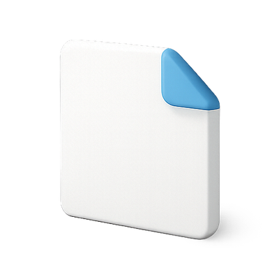 Minimalist Square Icon with Rounded Corner
