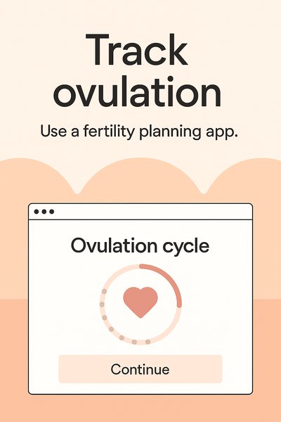 Fertility Tracking App Interface Concept