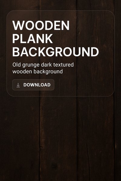 Modern Dark Brown Wooden Plank Background with Typography