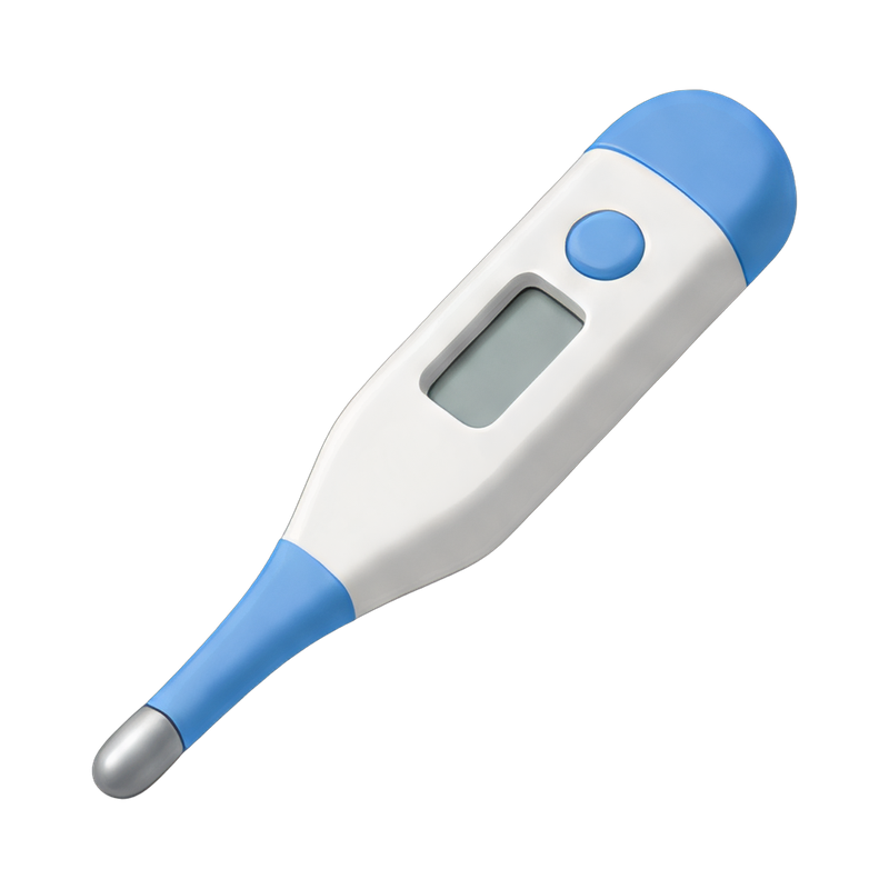 clinical thermometer on desk
