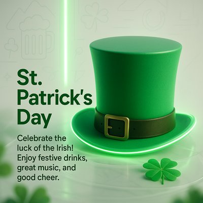 Festive St. Patrick's Day Celebration Graphic