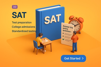 Detailed 3D Scene Depicting SAT Preparation Activities