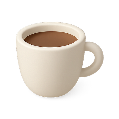 Minimalist Coffee Cup Design with Brown Beverage