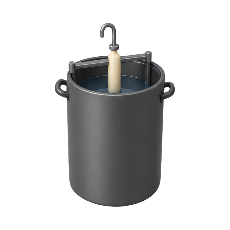 tall dipping vat in factory