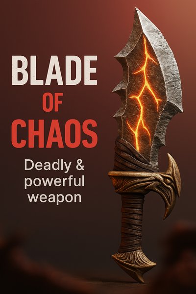 Blade of Chaos Thumbnail Design for YouTube