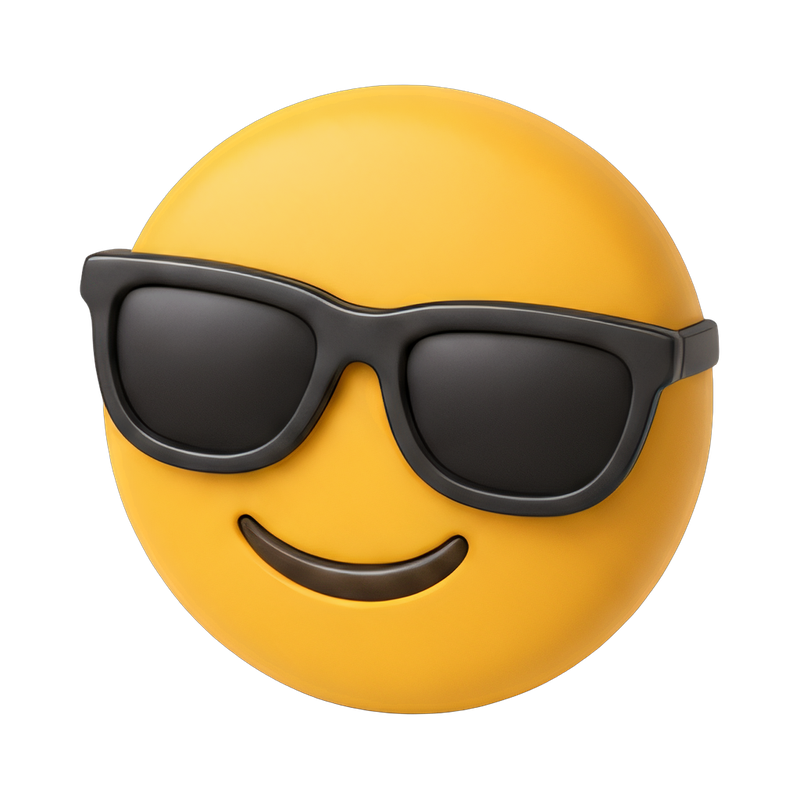 Stylish face with sunglasses