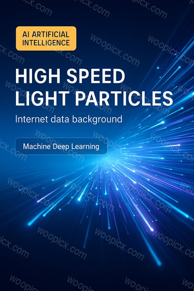 Dynamic Background of High-Speed Light Particles for AI Themes