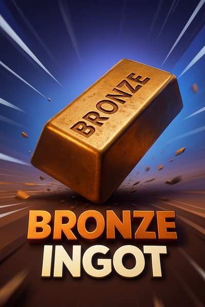 Dynamic Bronze Ingot with Bold Design Elements