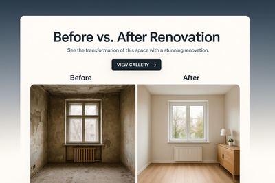 Before and After Renovation Showcase with Stunning Transformation