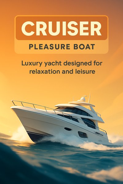 Luxury Cruiser Yacht for Relaxation and Leisure