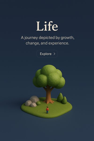 Exploring Life Through a 3D Scene of Growth and Change