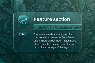 Elegant Floral Pattern Inspired by Cashmere Shawls
