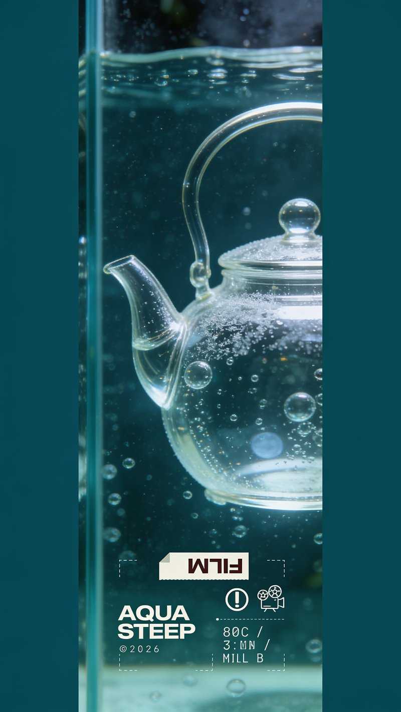 vibrant aquarium with tea colors