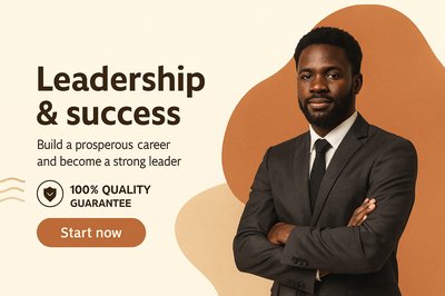 Bohó Style Businessman Portrait with Leadership Theme