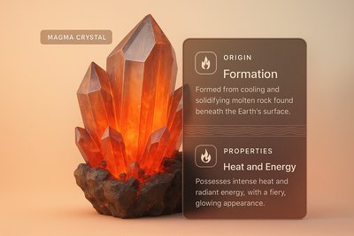 Magma Crystal Design with Informative Elements