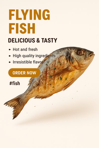 Promotional Graphic for Fresh Fish Product