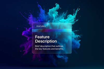 Vibrant Color Splash Abstract Design on Dark Background