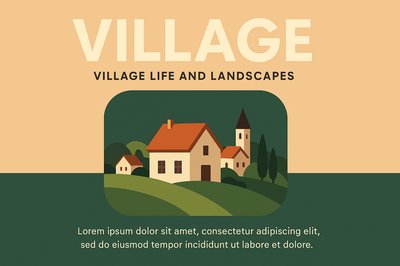 Village Life and Landscapes - A Visual Exploration