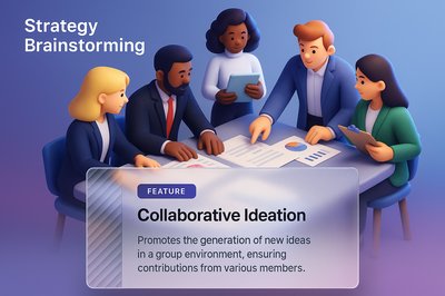 Collaborative Brainstorming Session in Business Strategy