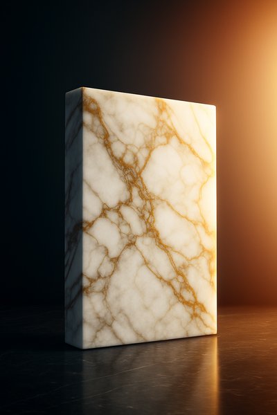 Elegant White Gold Marble with Backlight