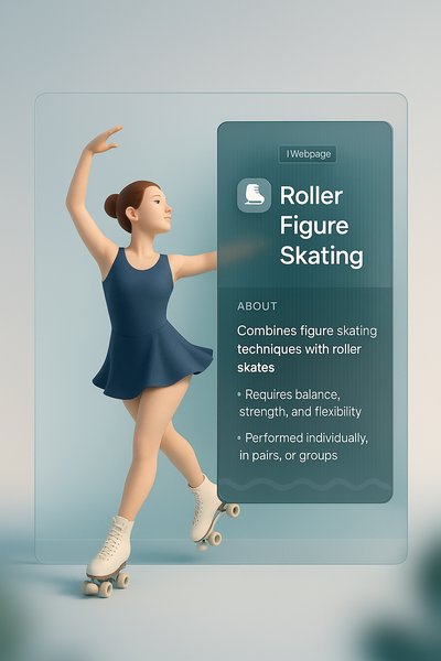Creative Webpage Design for Roller Figure Skating