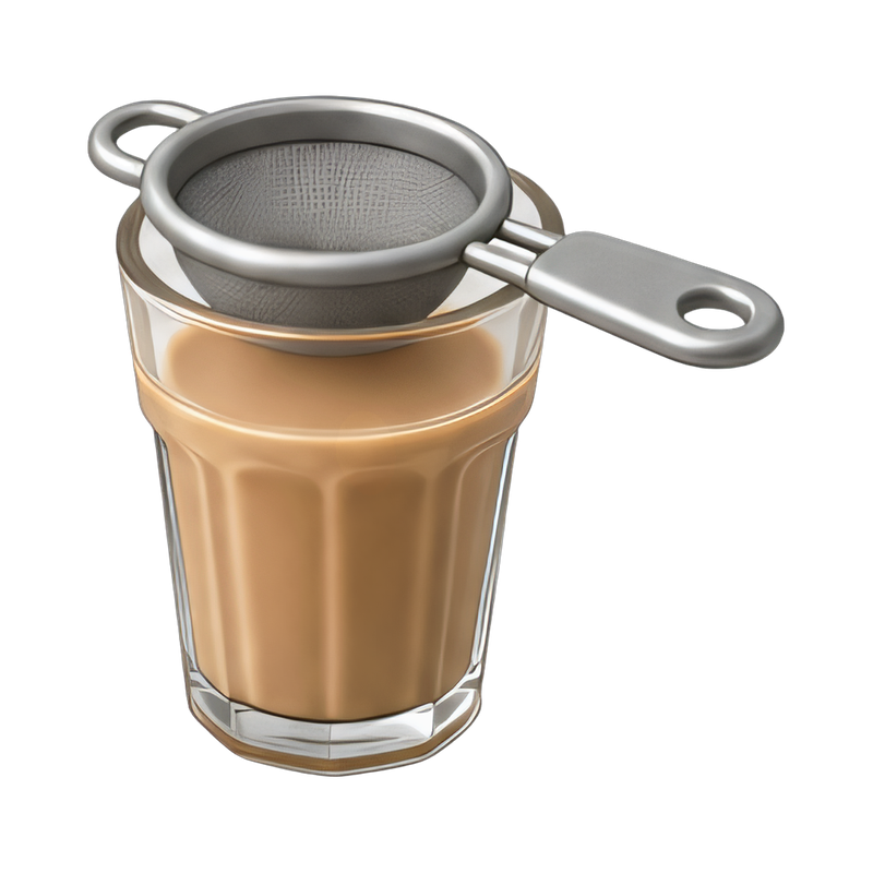Traditional Indian chai in glass