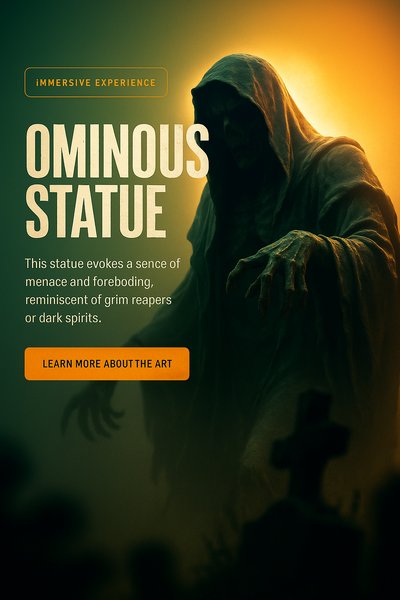 Ominous Statue Evoking Foreboding Atmosphere