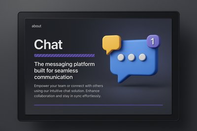 3D Web Design for Chat Interface
