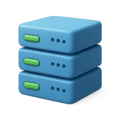 3D Icon Representation of Data Storage Units