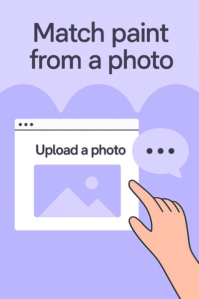 User Interface Graphic for Paint Matching Feature