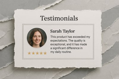 Dynamic Web Illustration for Testimonials Section with Realistic Texture