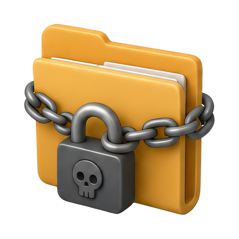 ransomware attack on folders