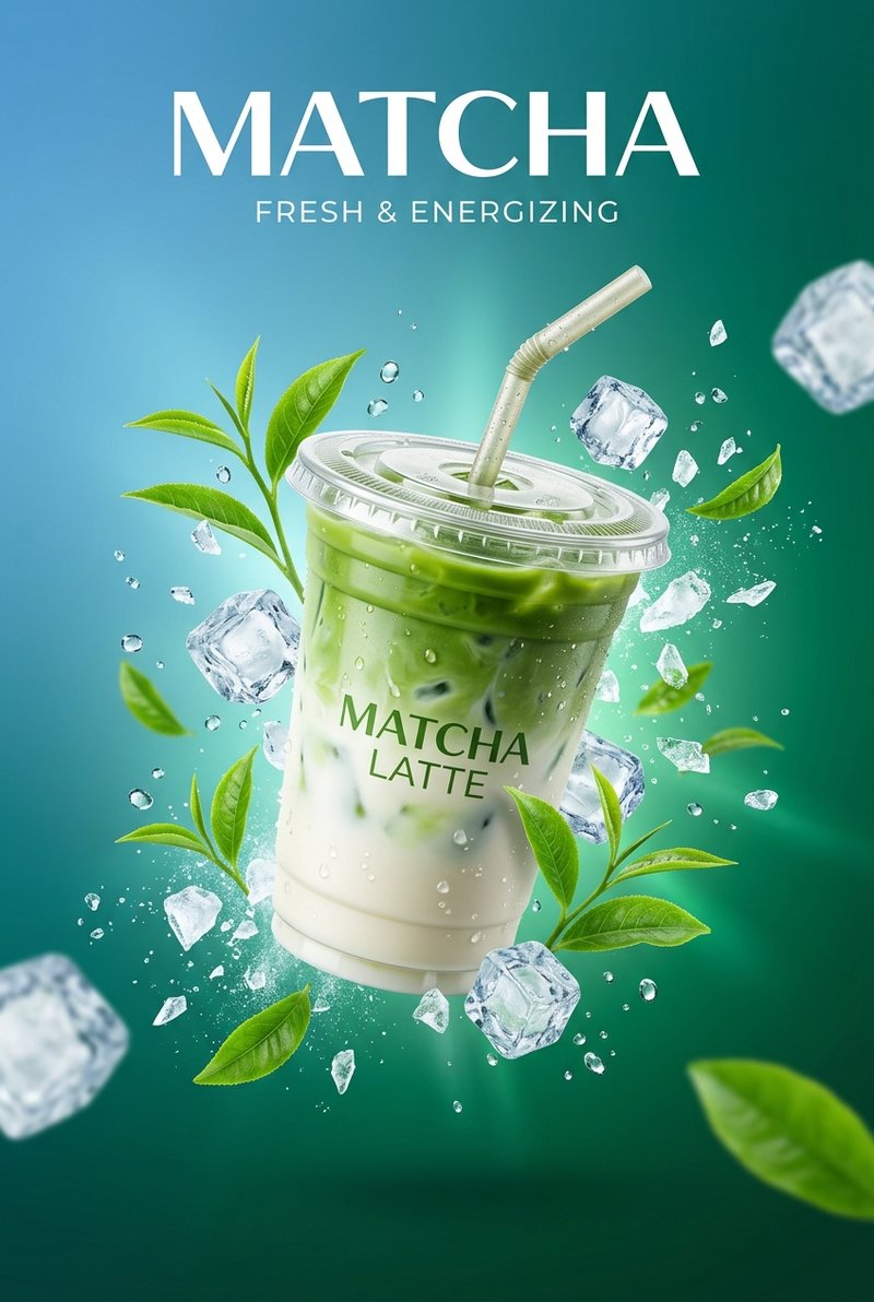vibrant matcha green tea