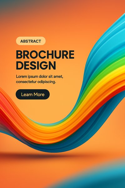 Vibrant Abstract Brochure Design Concept