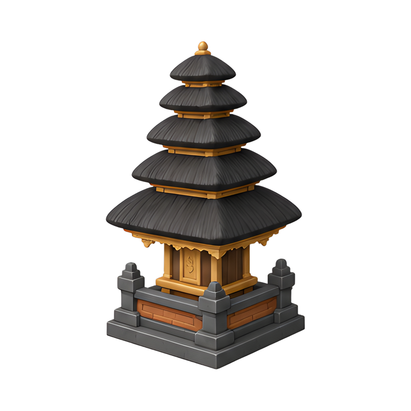 Balinese meru tower shrine