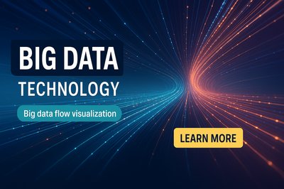 Dynamic Big Data Technology Visualization Graphic