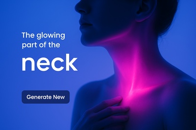 Neon Glow Neck with Fluorescent Light Effect