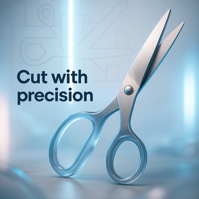 Stylish Scissors with Precision Theme